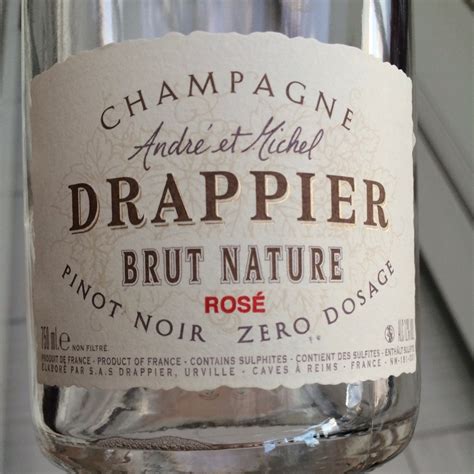 Drappier Zero Dosage Rosé Brut Nature Pinot Noir Champagne