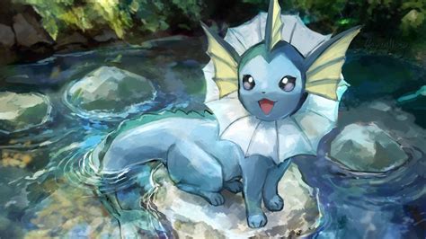 Vaporeon Anime Pokémon Vaporeon Pokémon Fond Décran Cute Pokemon