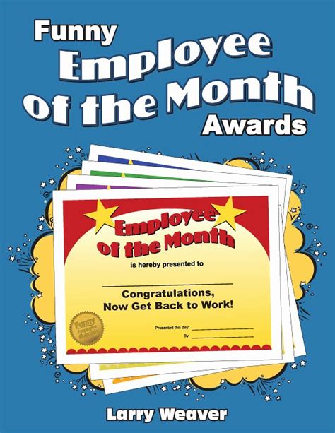 √ 20 Funny Employee Of The Month Certificate ™ Dannybarrantes Template