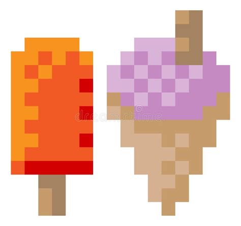 Pixel Art Icon Ice Cream Stock Illustrations 235 Pixel Art Icon Ice