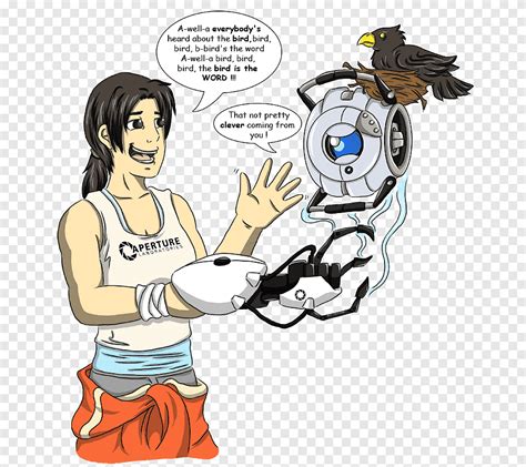 Free Download Portal 2 Chell Wheatley Rule 34 Hand Vertebrate Png Pngegg