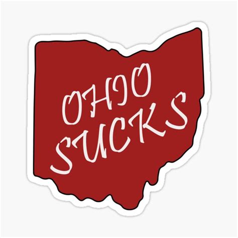 Ohio Sucks Stickers Redbubble