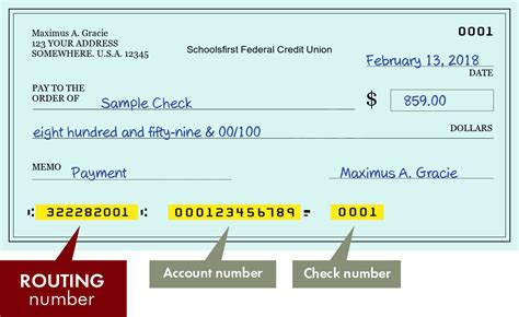 322282001 — Routing Number Of Schoolsfirst Federal Credit Union In Tustin
