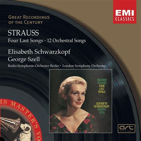 Strauss Four Last Songs Orchestral Songs By Richard Strauss