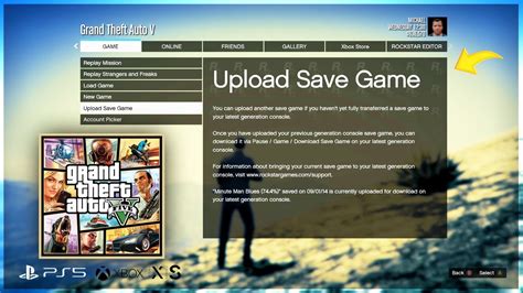 How To Upload Save Game Files To Gta 5 New Gen Ps5 Xbox Series Xs