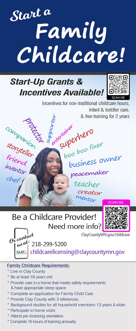 Become Licensed Child Care Provider Clay County Mn Official Website