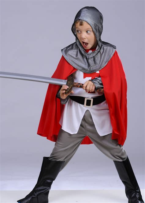 Kids Size Brave Knight Crusader Costume