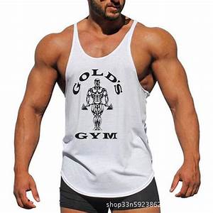 Mens Vest Summer Gym Bodybuilding Stringer Gym Training Vest Tank Top