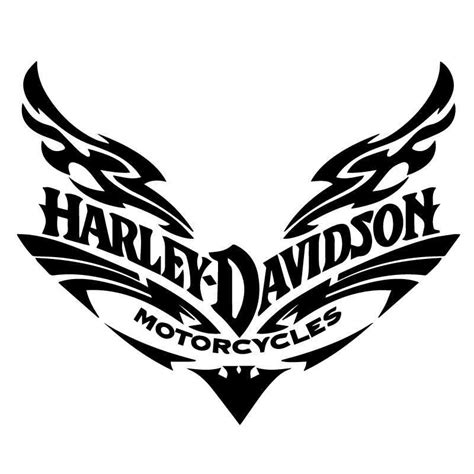 Sticker Decal Harley Davidson Motorcycles Logo On The Skull