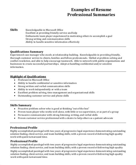 25 Simple Writing A Resume Profile