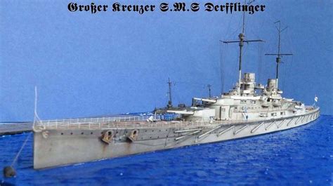 1700 Sms Derfflinger Flyhawk Model Ships Navy Ships Battleship