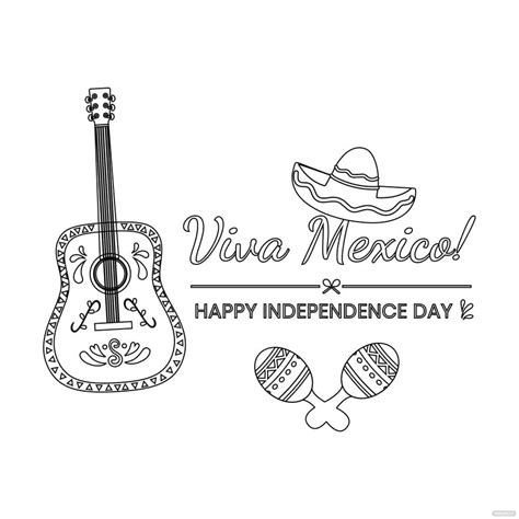 Free Mexican Independence Day Drawing Image Download In Illustrator Photoshop Eps Svg
