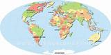 Carte Mondiale avec Pays du Monde » Vacances - Guide Voyage