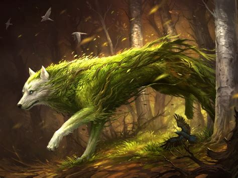 Лесной волк Dark Fantasy Pinterest Wolf Mythical