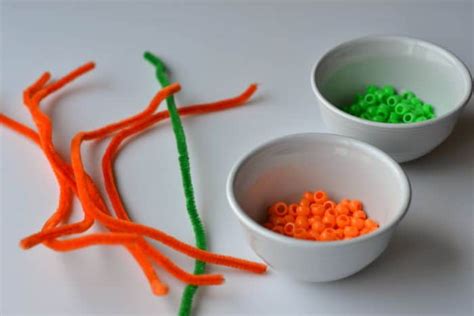 Beaded Pumpkin Craft For Kids Glue Sticks And Gumdrops