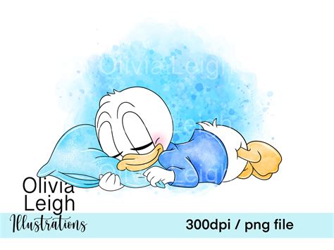 Cute Baby Donald Duck Clipart Png Files Digital Download Etsy
