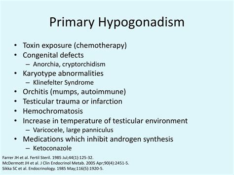 Ppt Male Hypogonadism More Than Just A Low Testosterone Powerpoint