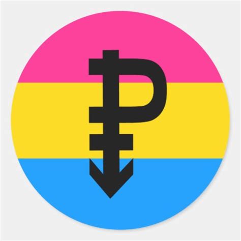 Pansexual Pride Flag Classic Round Sticker Zazzle