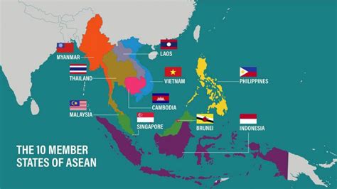 Peta Asean Anggota Negara Asean Lengkap