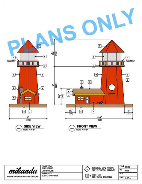 Free Lighthouse Plans How To Build An 6 Ft Lawn Lighthouse Diy
