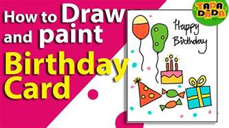 How To Make An Easy Birthday Card Birthday Greeting Card Kids