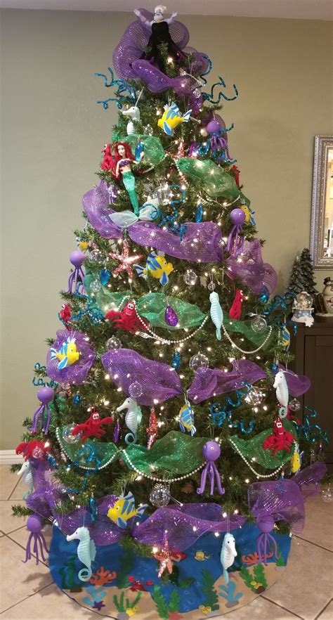 The Little Mermaid Christmas Tree 2019 Holiday Decor Mermaid