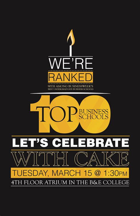 Poster Advertising Wvu College Of Business And Economics Top 100