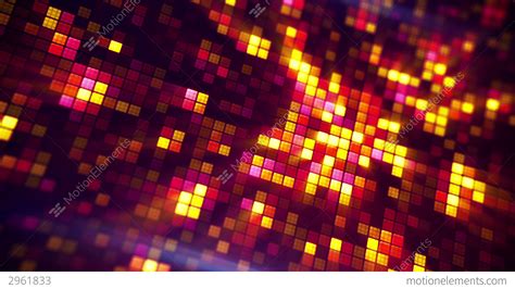Glowing Pixels Abstract Loopable Background Stock
