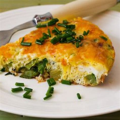 Garden Veggie Frittata With Chives And Parmesan Recipe