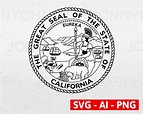 Emblema del logotipo del Gran Sello del Estado de California - Etsy México