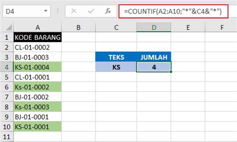 Rumus Excel Menghitung Jumlah Data Yang Sama