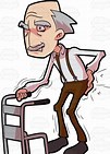 Image result for PIC old man walking with walker