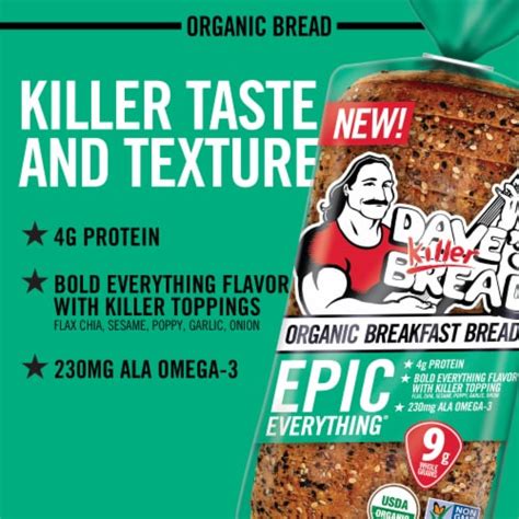 Dave S Killer Bread Epic Everything Organic Breakfast Bread Oz Smiths Food And Drug
