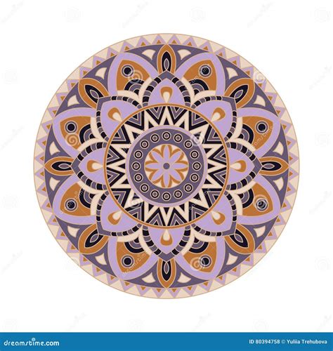 Ornament Round Mandalas In Vector Abstract Design Circle Element