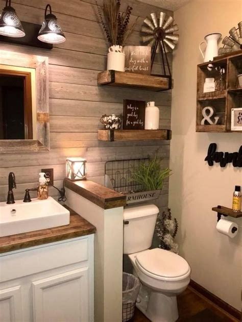Cozy Small Bathroom Ideas With Wooden Decor Trendecors