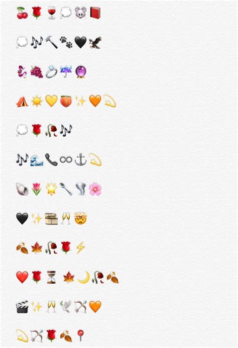 Aesthetic Emoji Combinations