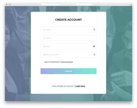 Html Registration Form Template Collection