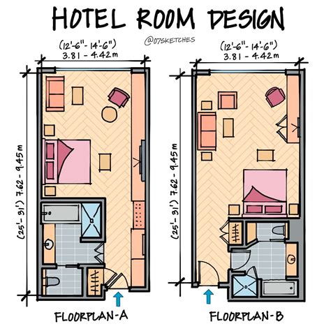 Hotel Room Floor Plan