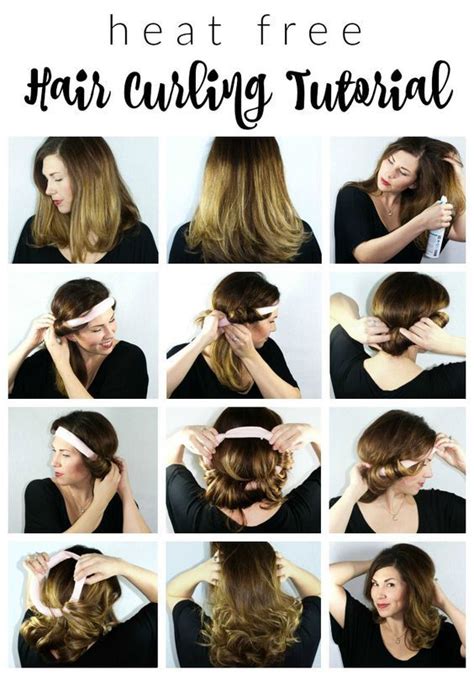 How To Curl Your Hair Without Giving Heat Hair Curling Tutorial Hair