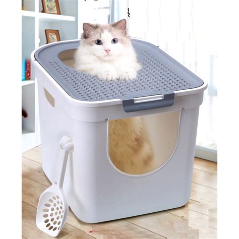 The tidy cats breeze litter system provides an excellent option for pet parents that are tired of litter being tracked around their home. fully enclosed cat litter box toilet pet cats anti-splash ...