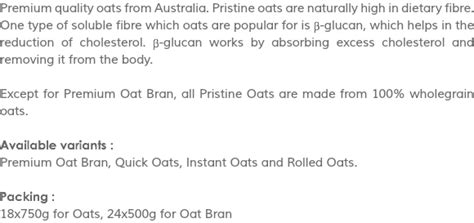 Peanut butter has to be at least 90% peanuts with no artificial sweeteners, flavorings or preservatives—otherwise it must be labeled peanut natural: Pristine Oats