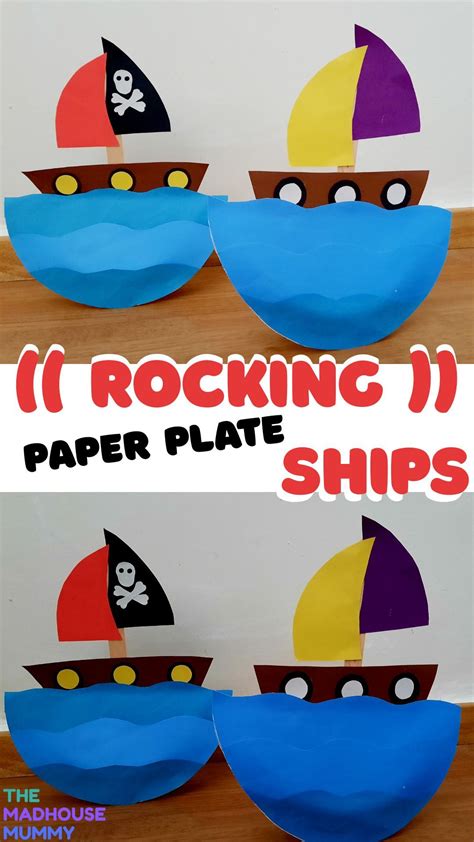 Cute Paper Plate Boat Craft For Kids Watch As Your Ship Rocks Side To