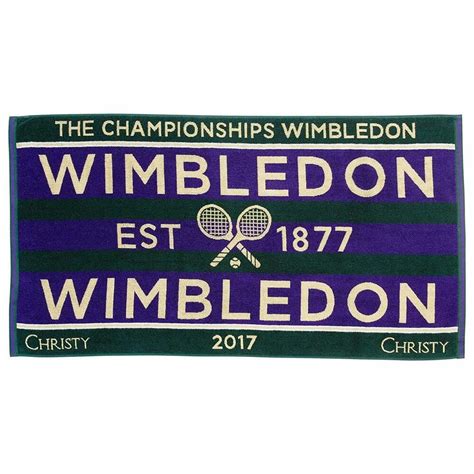 New Official Wimbledon Championships 2017 Mens Bath Towel Cotton 27 X