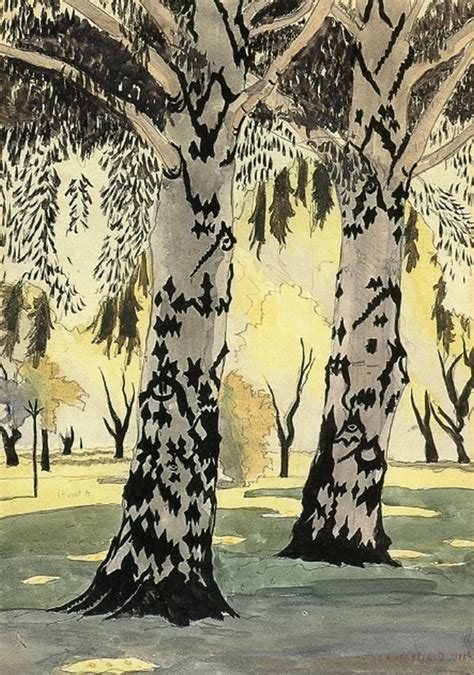 Charles Burchfield Poplars In May 1916 Art And Illustration