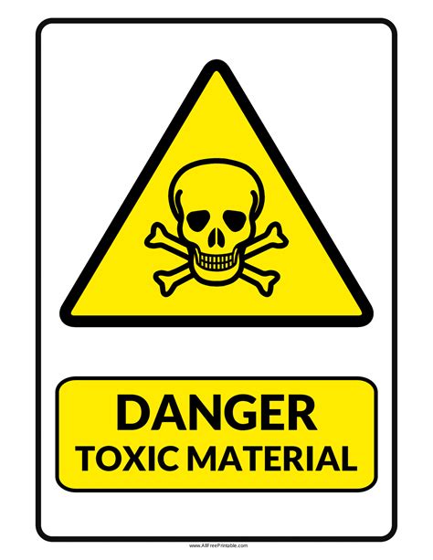 Hazardous Substance Signs Poster Template