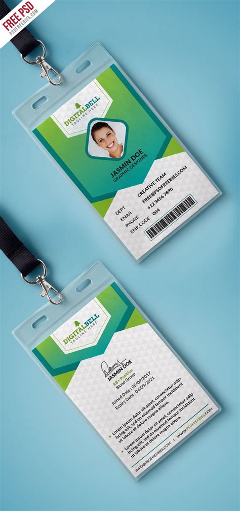 Multipurpose Photo Identity Card Template Psd Id