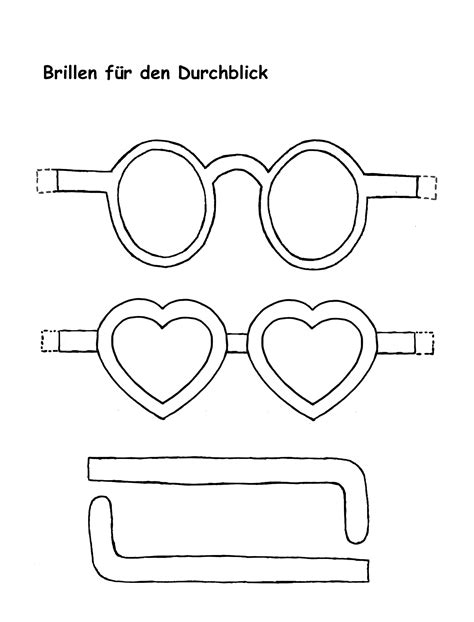 Eine brille basteln (malvorlage & anleitung). Brillen Bastel Vorlage : Aus wikipedia, der freien ...