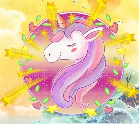 Pink Glitter Cute Unicorn Rainbow Theme For Android Apk Download