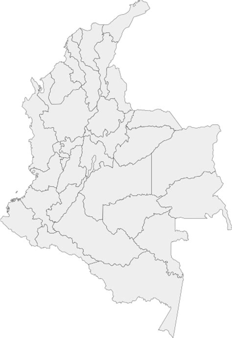 Divisions Of Colombia Map Clip Art At Vector Clip Art