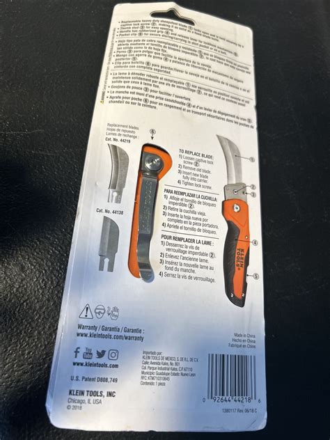 Klein Tools 44218 Cable Skinning Utility Folding Knife 92644442186 Ebay